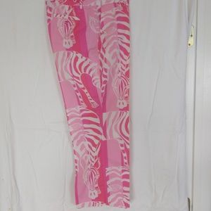 Lilly Pulitzer capris Sz 4 Unique ZEBRA print